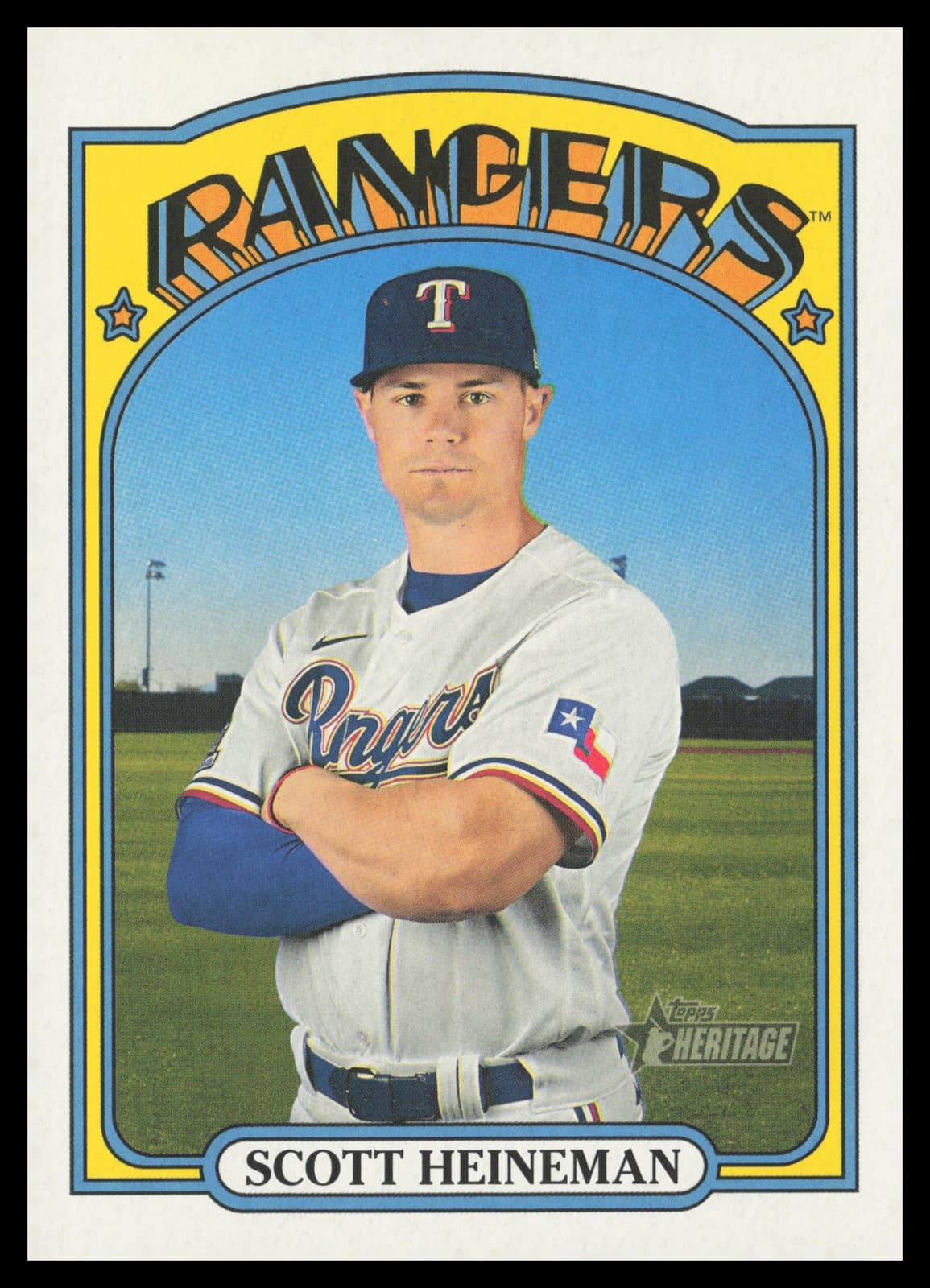 Scott Heineman Texas 2021 Topps Heritage 2021 Topps Heritage