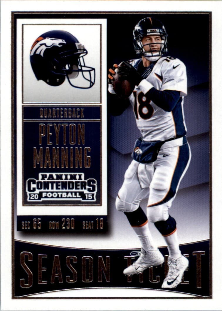 Peyton Manning Denver 2015 Panini Contenders 2015 Panini Contenders