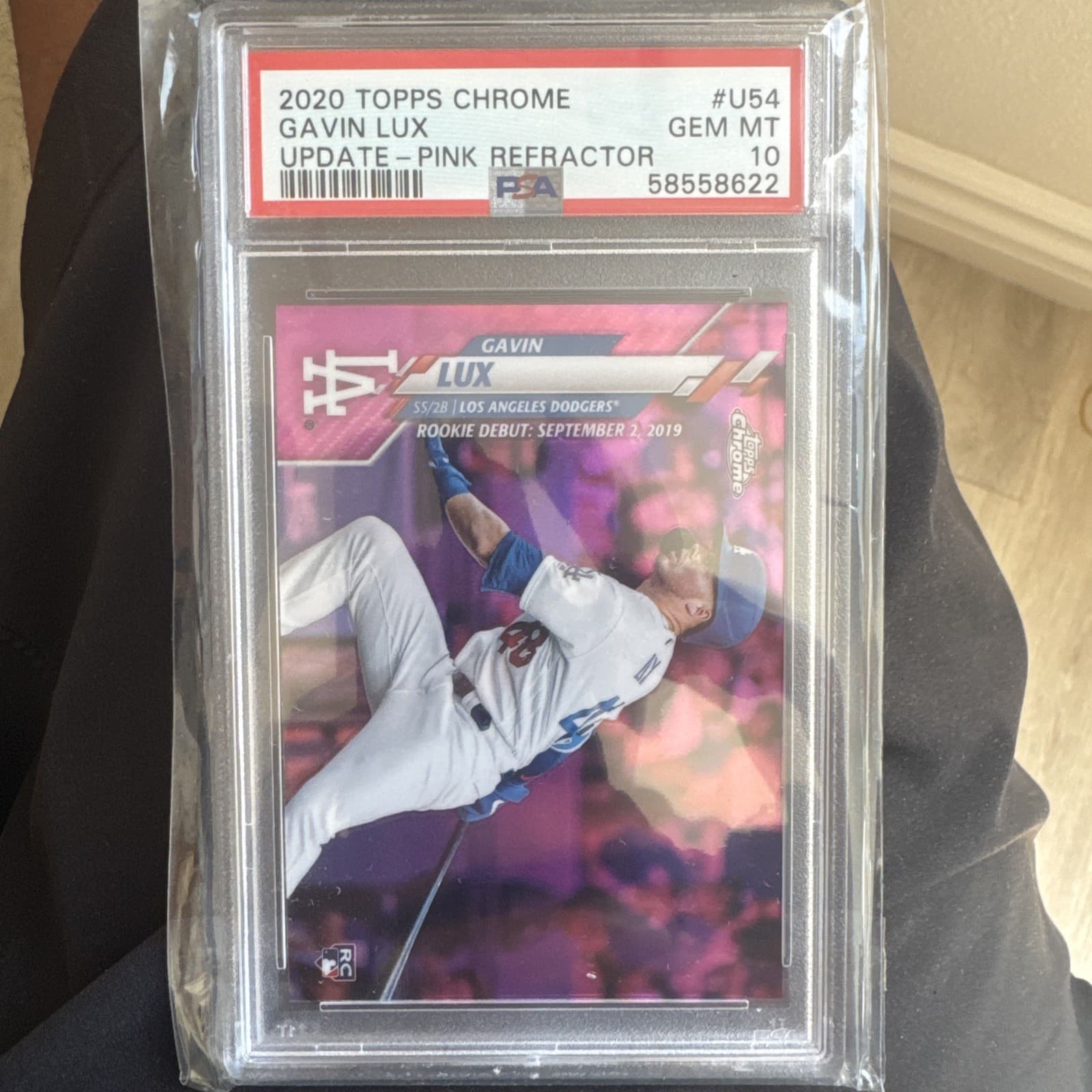 Gavin Lux 2020 Topps Chrome 2020 Topps Chrome pink