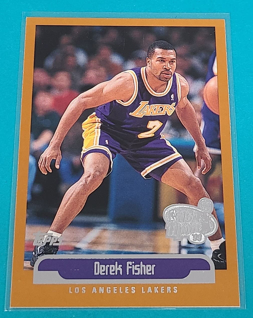 Tipoff Derek Fisher #36