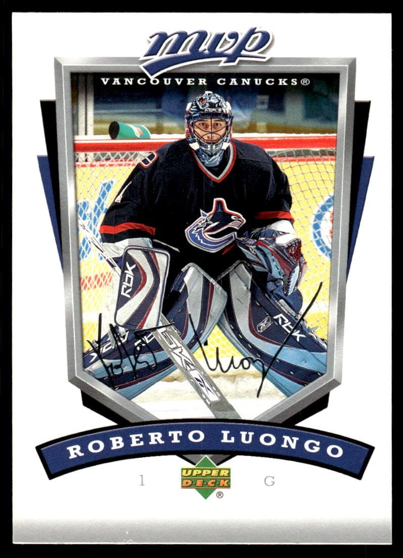 Roberto Luongo Vancouver 2006 Upper Deck 2006 Upper Deck