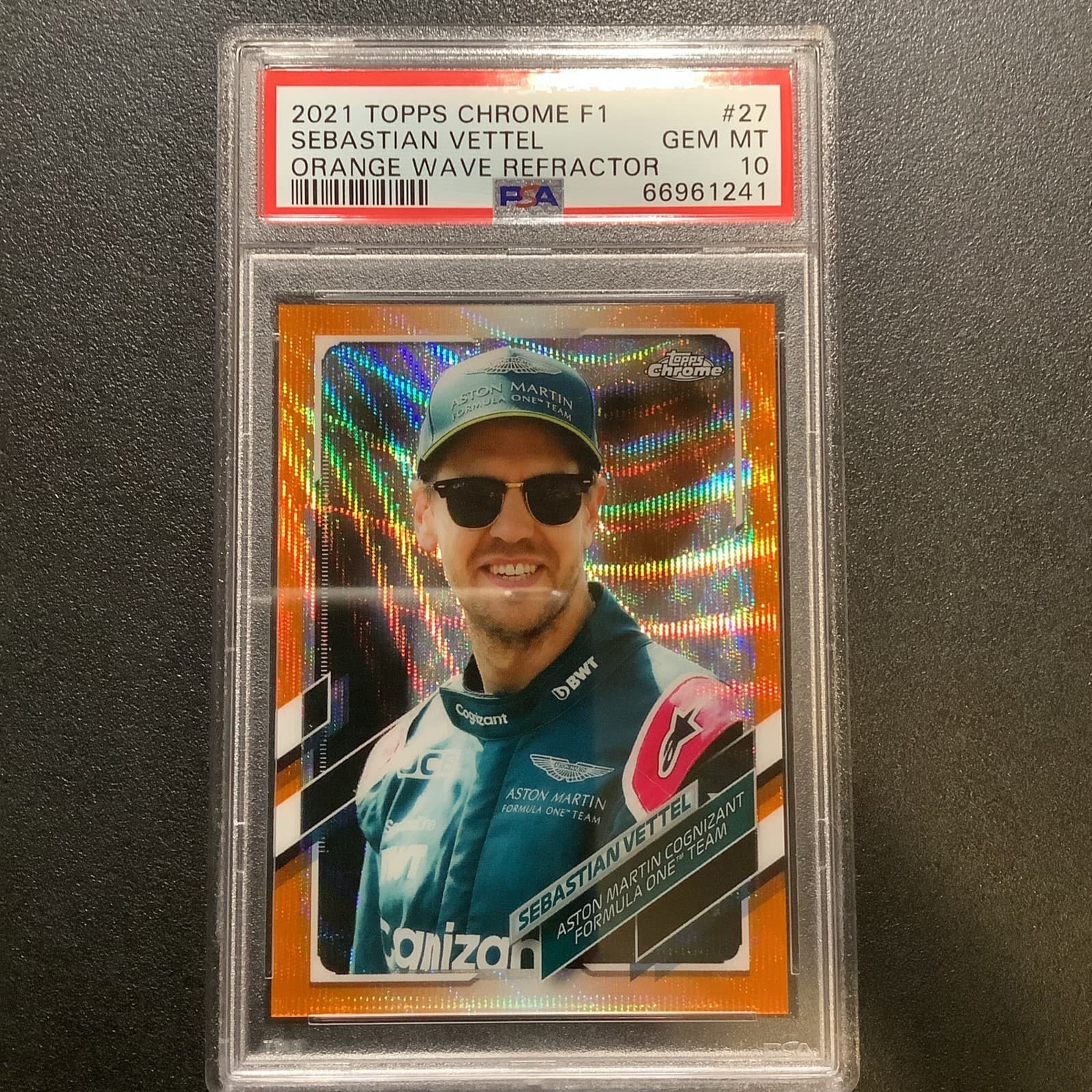 Sebastian Vettel Orange 2021 Topps Chrome 2021 Topps Chrome
