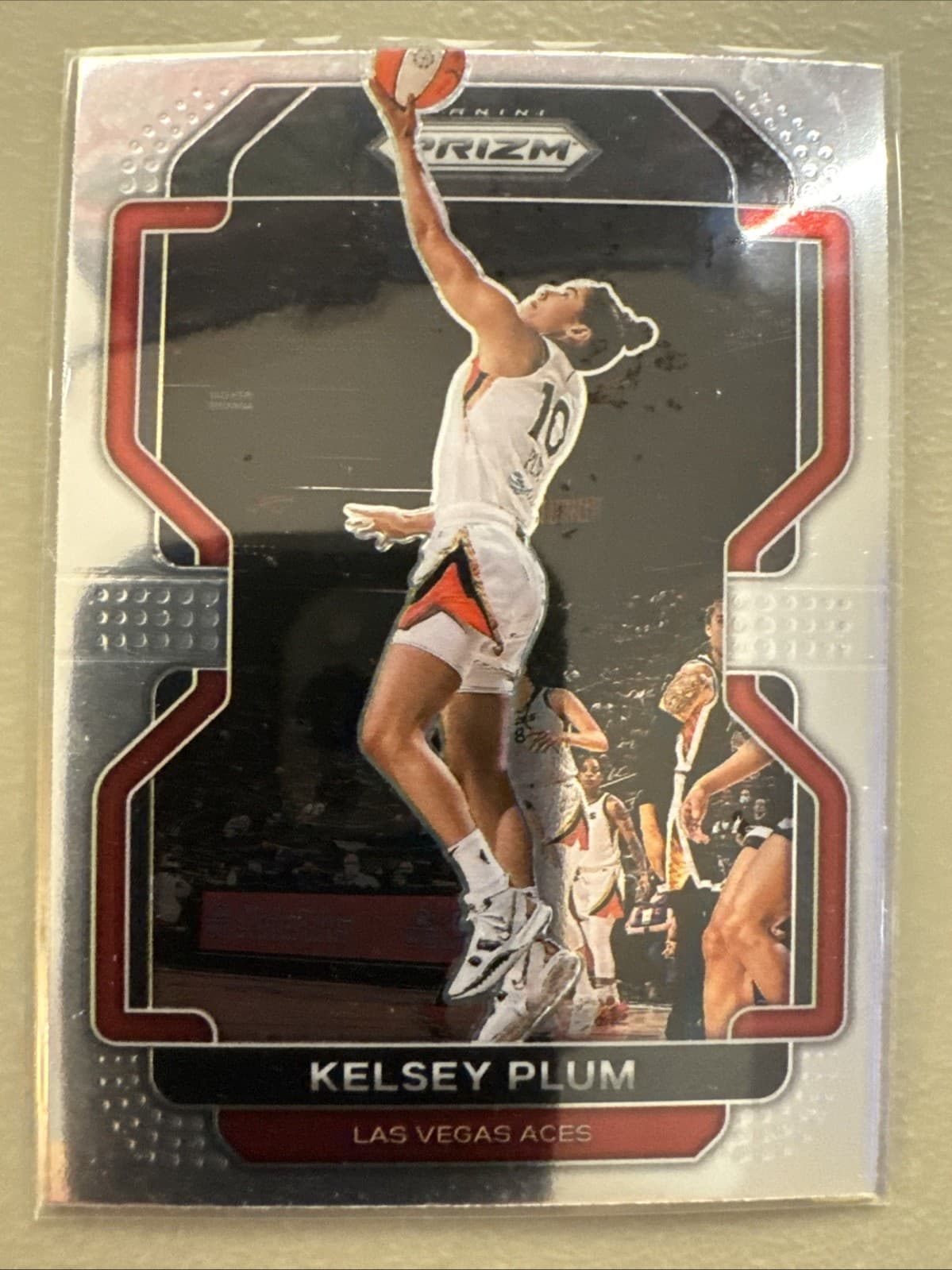 Kelsey Plum 2022 Panini Prizm 2022 Panini Prizm red example 1