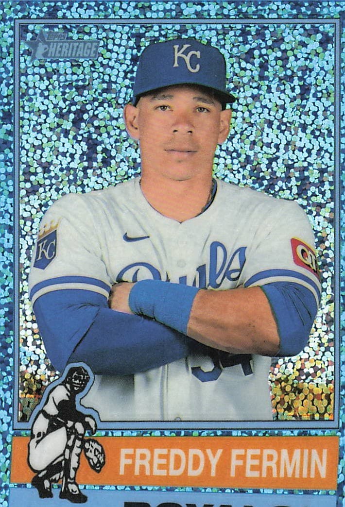 Freddy Fermin Light 2025 Topps Heritage 2025 Topps Heritage