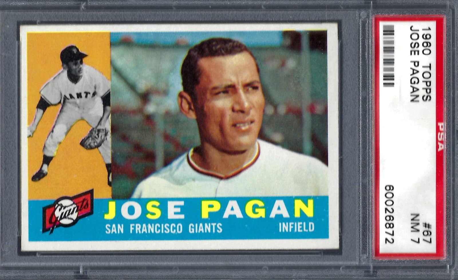 Jose Pagan trading card