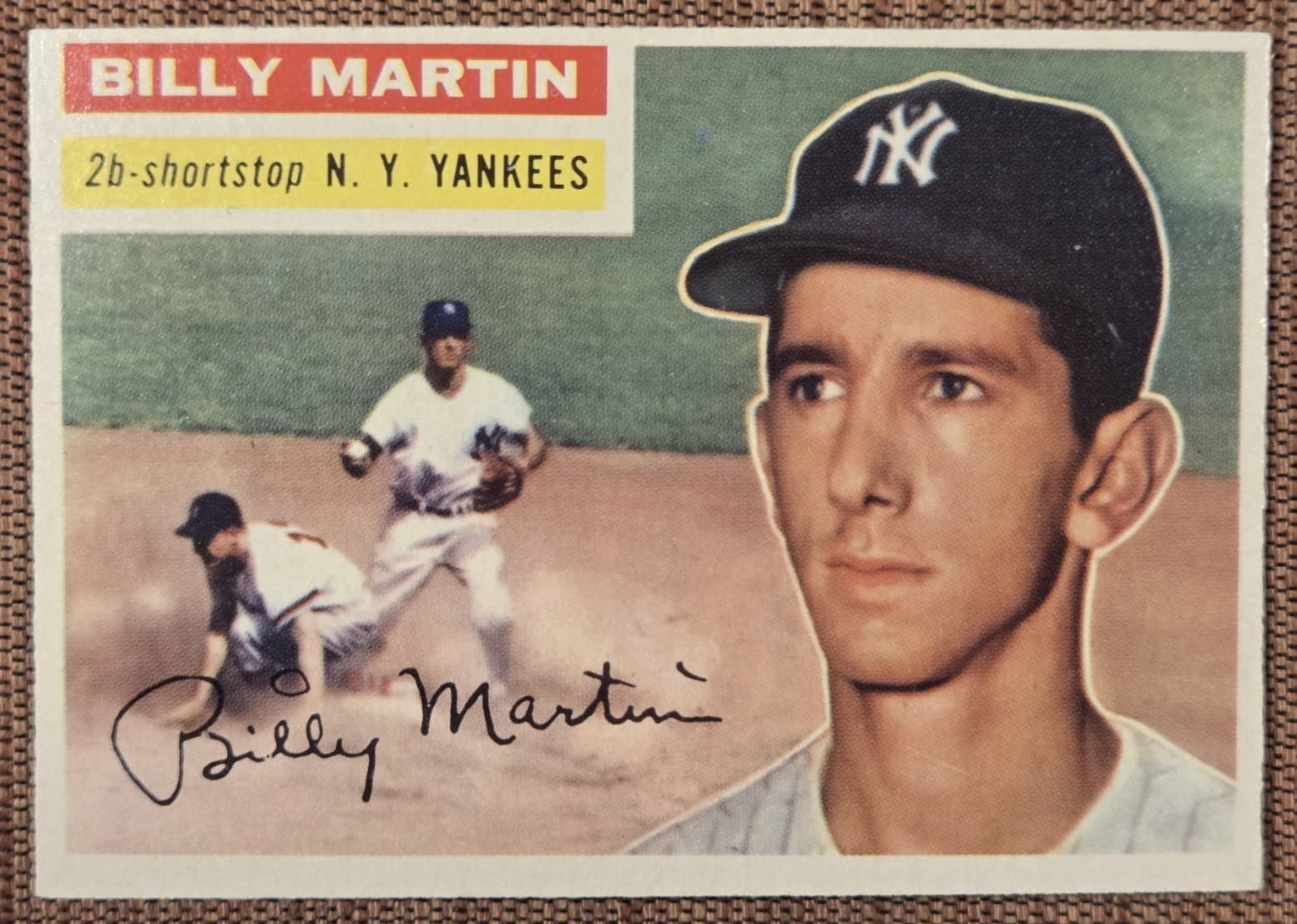Billy Martin New 1956 Topps