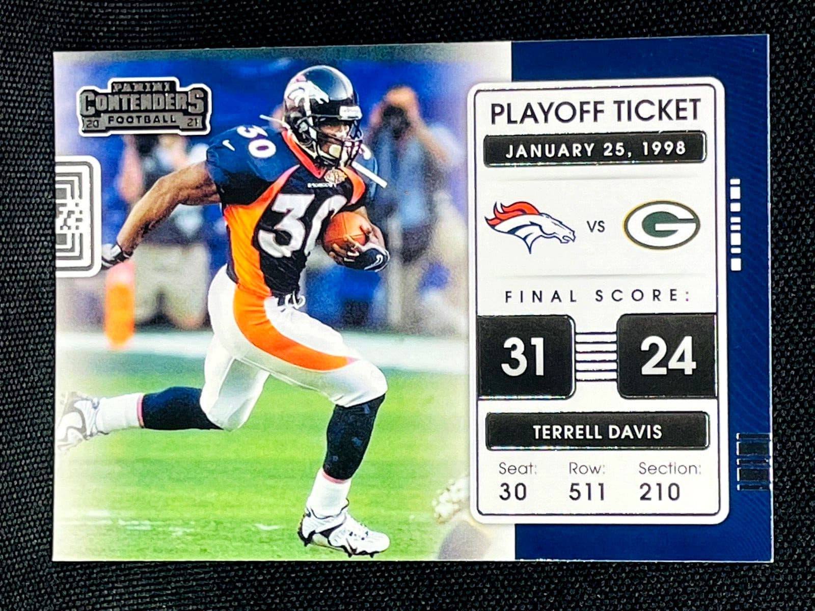 Football - TERRELL DAVIS - PLA 2021 Panini Contenders 2021 Panini Contenders