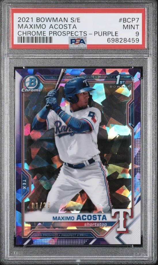 Maximo Acosta trading card