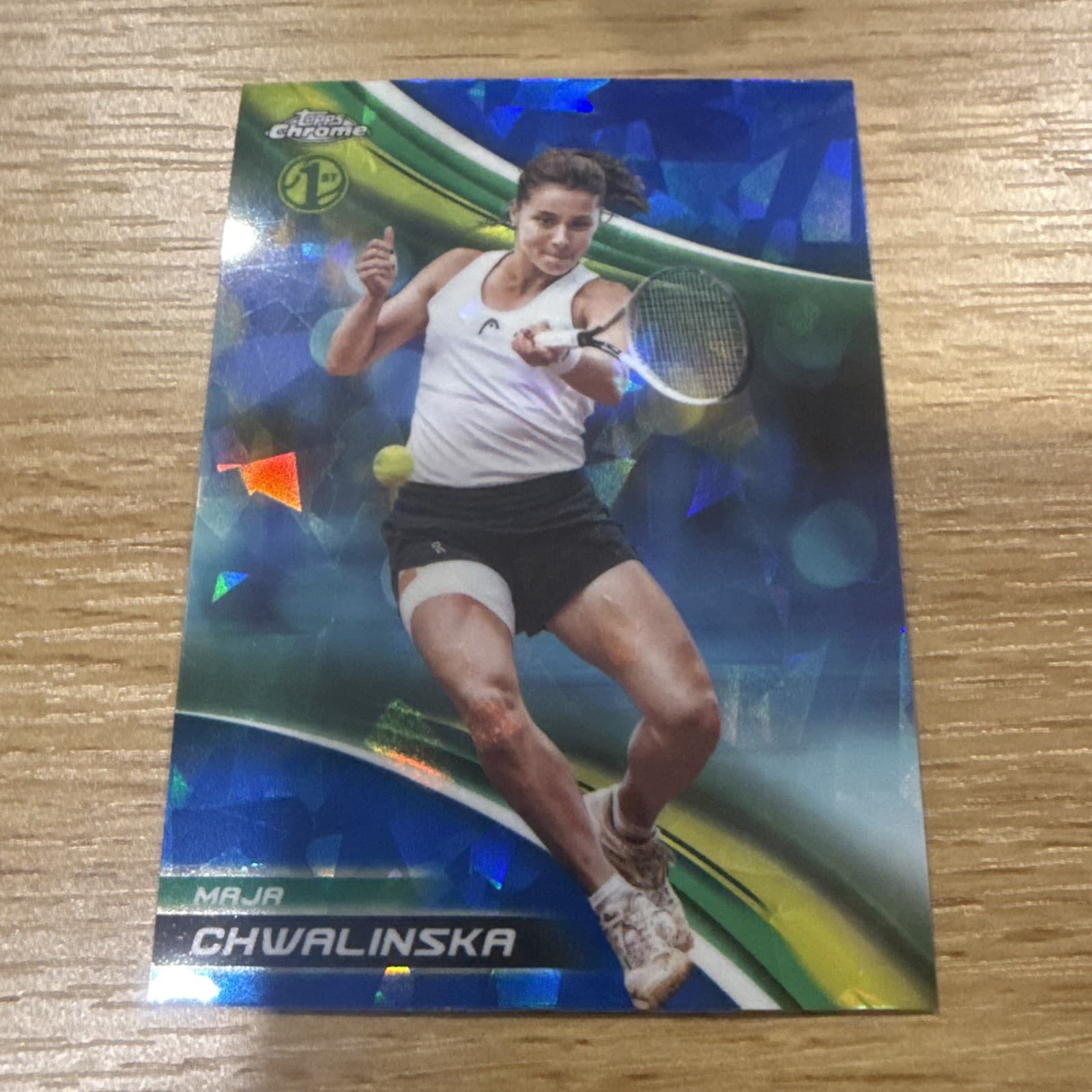 Maja Chwalinska Tennis 2025 Topps Chrome 2025 Topps Chrome blue