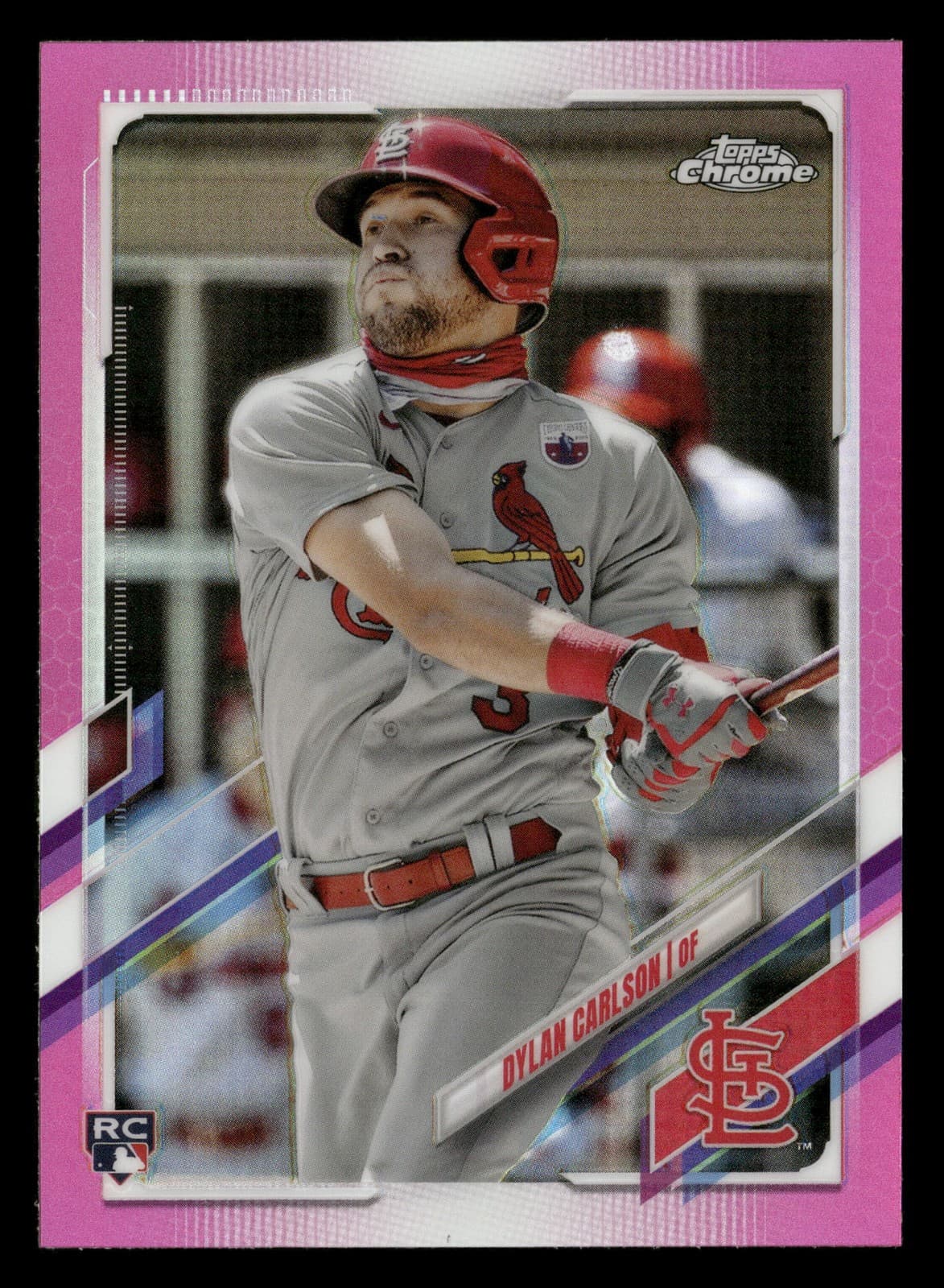 Dylan Carlson Pink 2021 Topps Chrome 2021 Topps Chrome