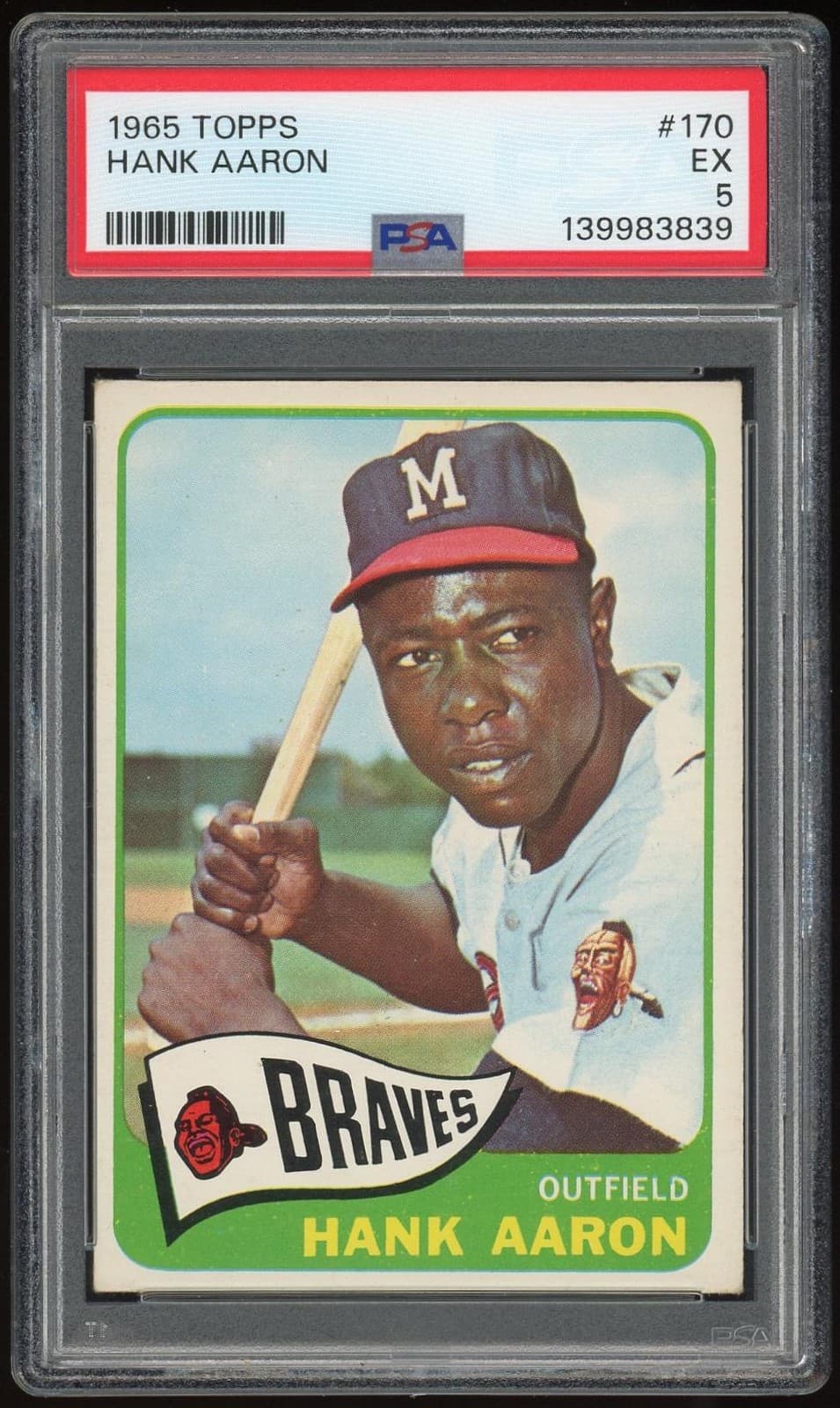 Hank Aaron 1965 topps Topps