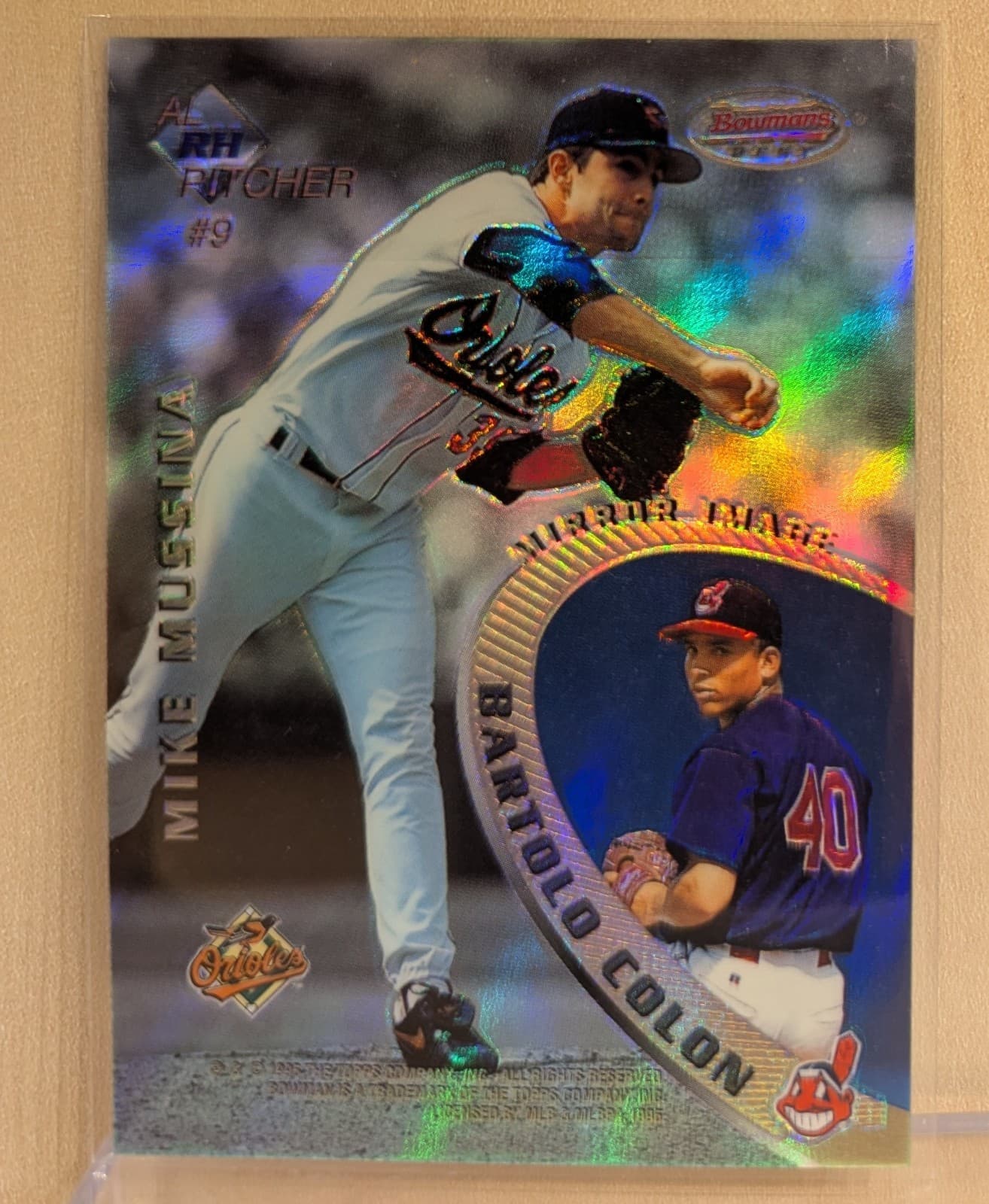 Greg Maddux Mike 1996 Bowman 1996 Bowman refractor