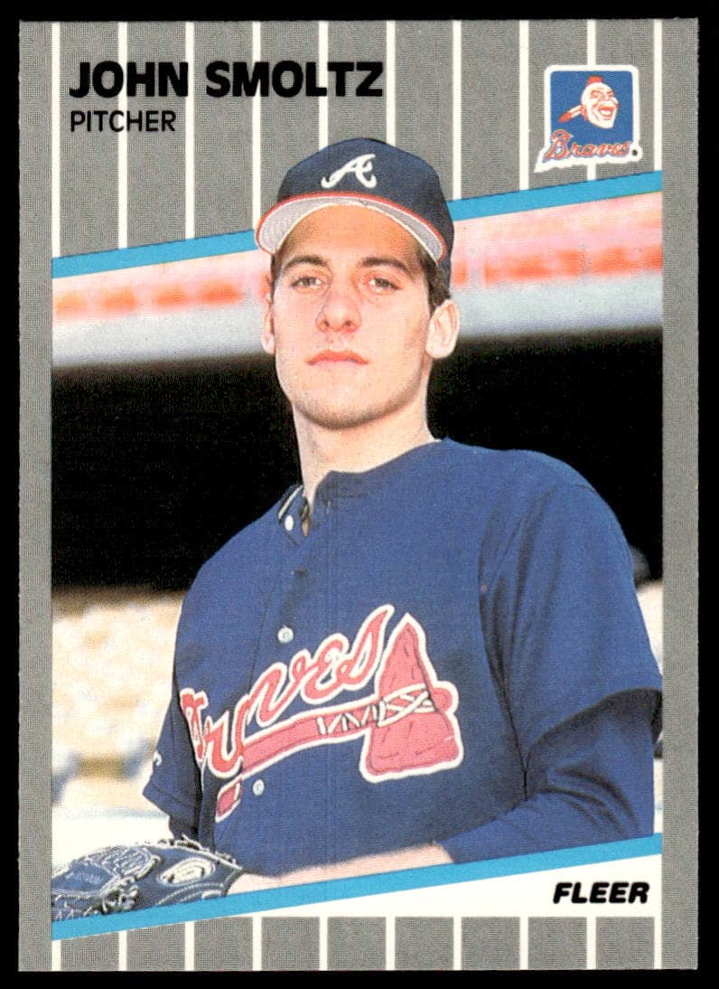 John Smoltz Atlanta 1989 Fleer 1989 Fleer
