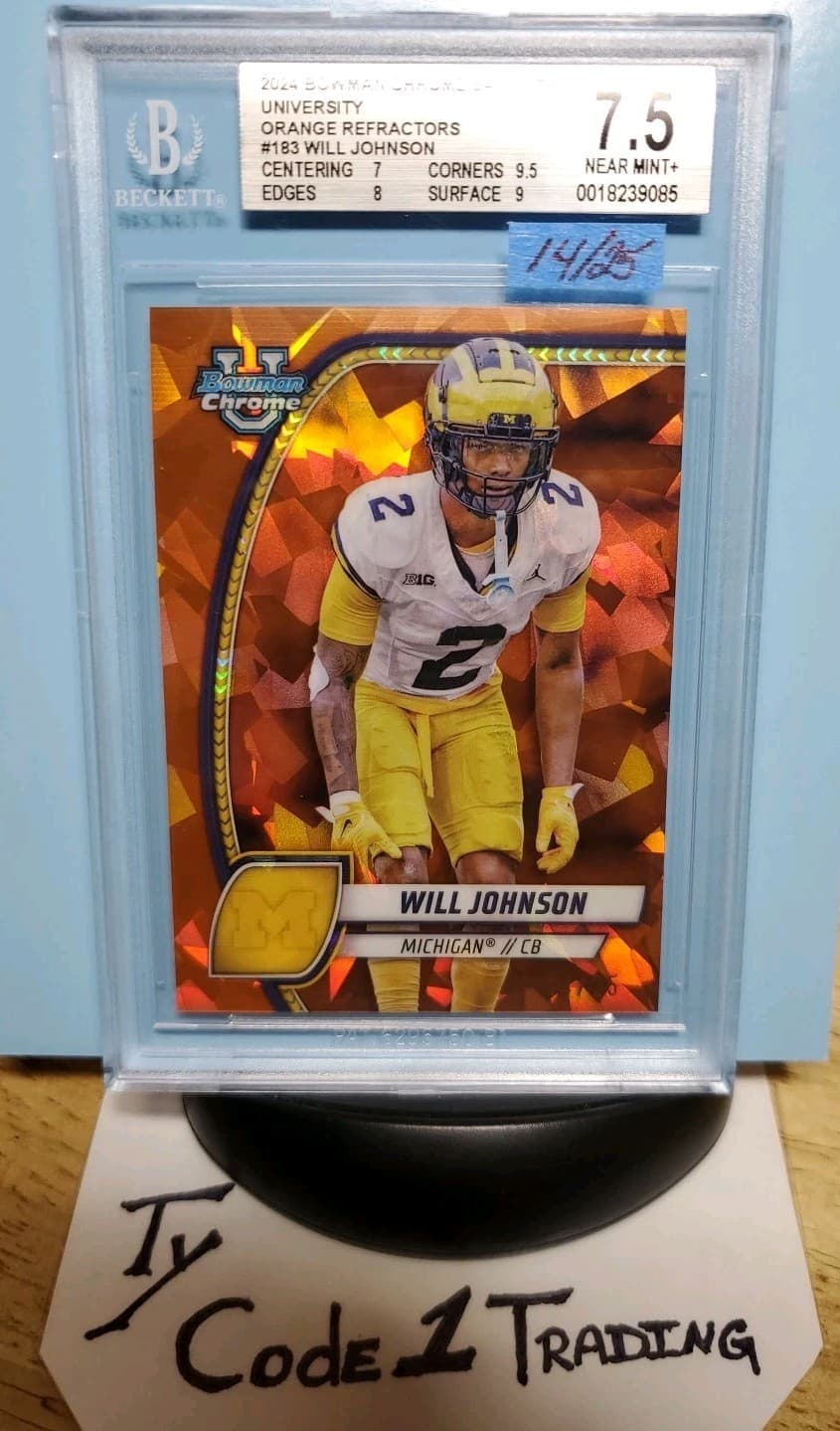 Will Johnson 2024 bowman Bowman University Chrome
