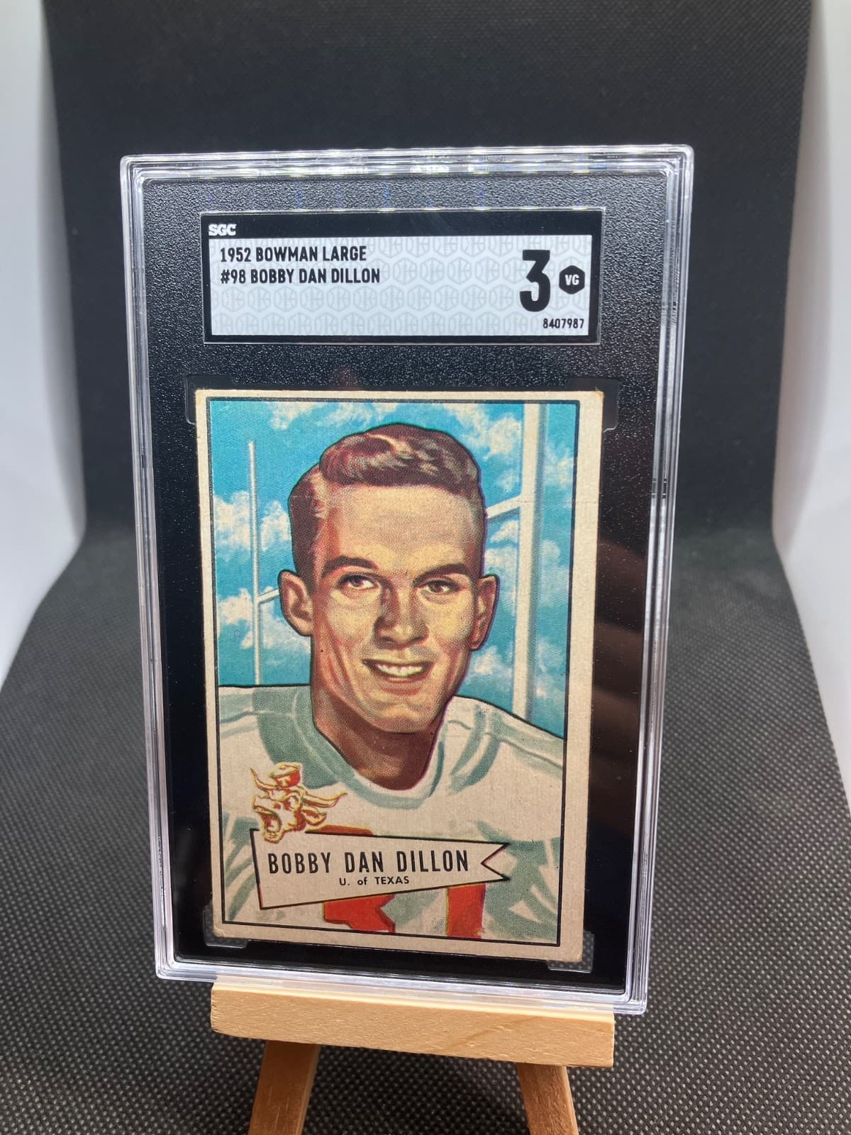 Bobby Dan Dillon 1952 Bowman