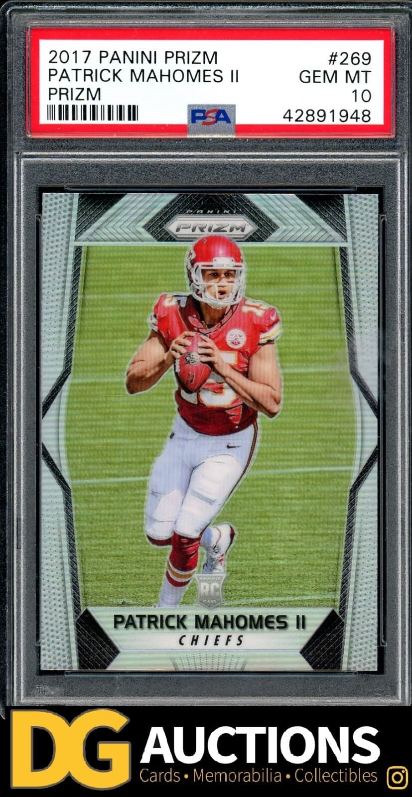 Silver Patrick Mahomes 2017 Panini