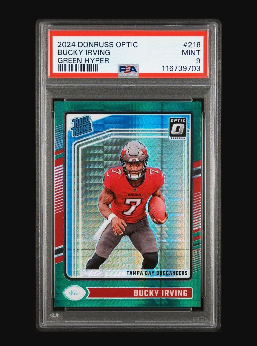 Bucky Irving 2024 panini Donruss Optic
