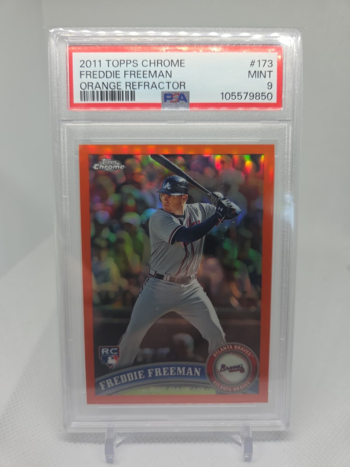 Freddie Freeman Orange 2011 Topps Chrome