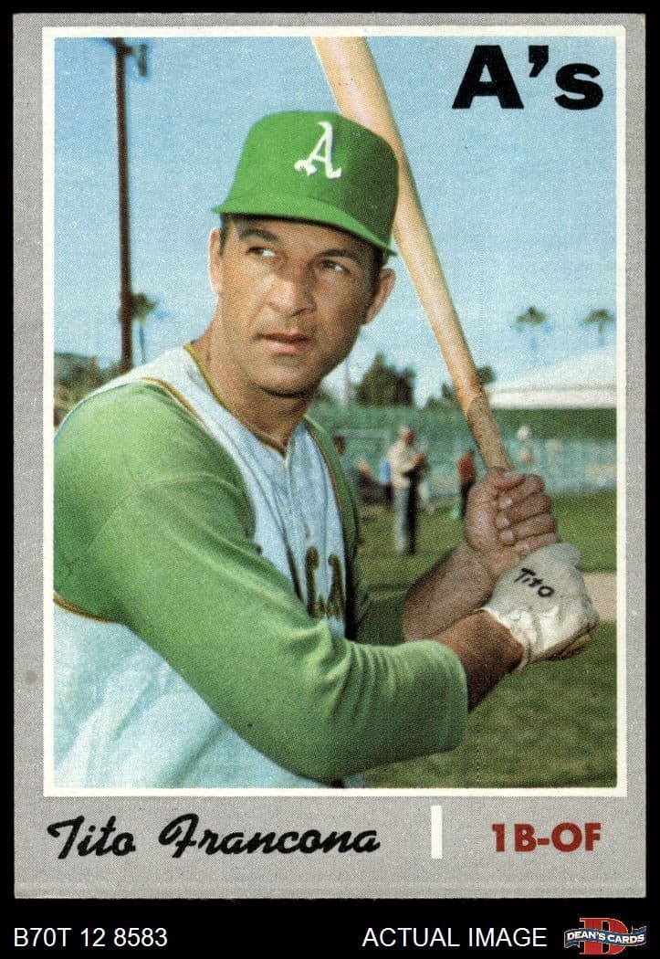 Tito Francona Athletics 1970 Topps