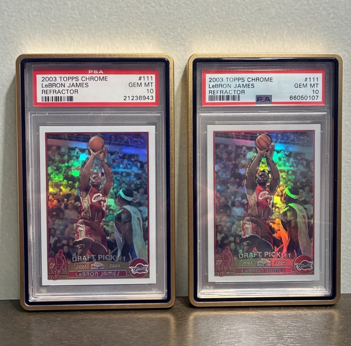 LEBRON JAMES -04 *SET OF 2* GR 2003 Topps Chrome