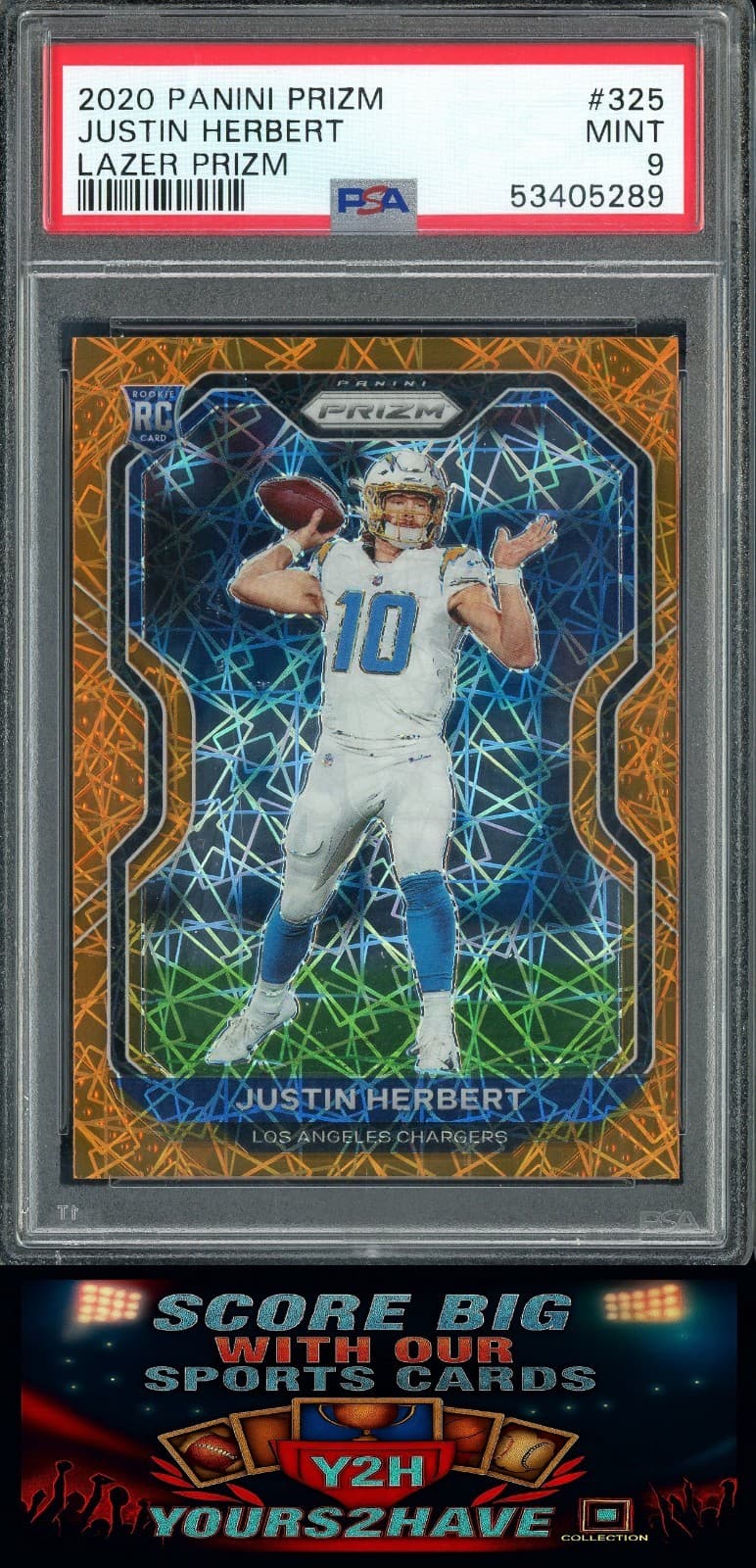 Orange Lazer Justin 2020 Panini