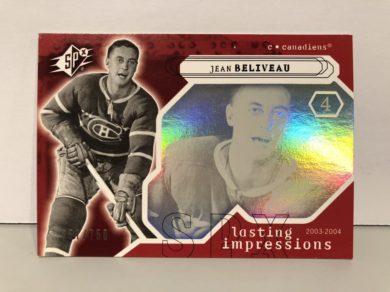 Jean Beliveau Montreal 2003 Upper Deck SP 2003 Upper Deck SP
