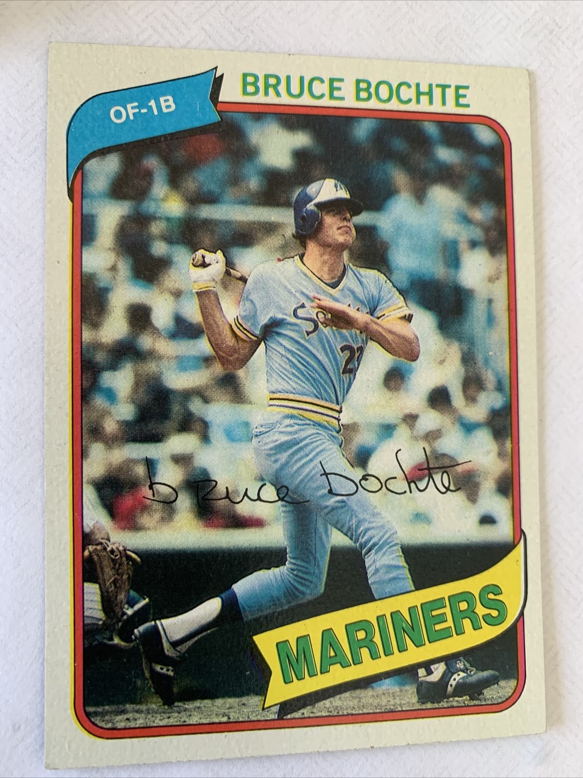 Baseball Bruce Bochte 1980 Topps