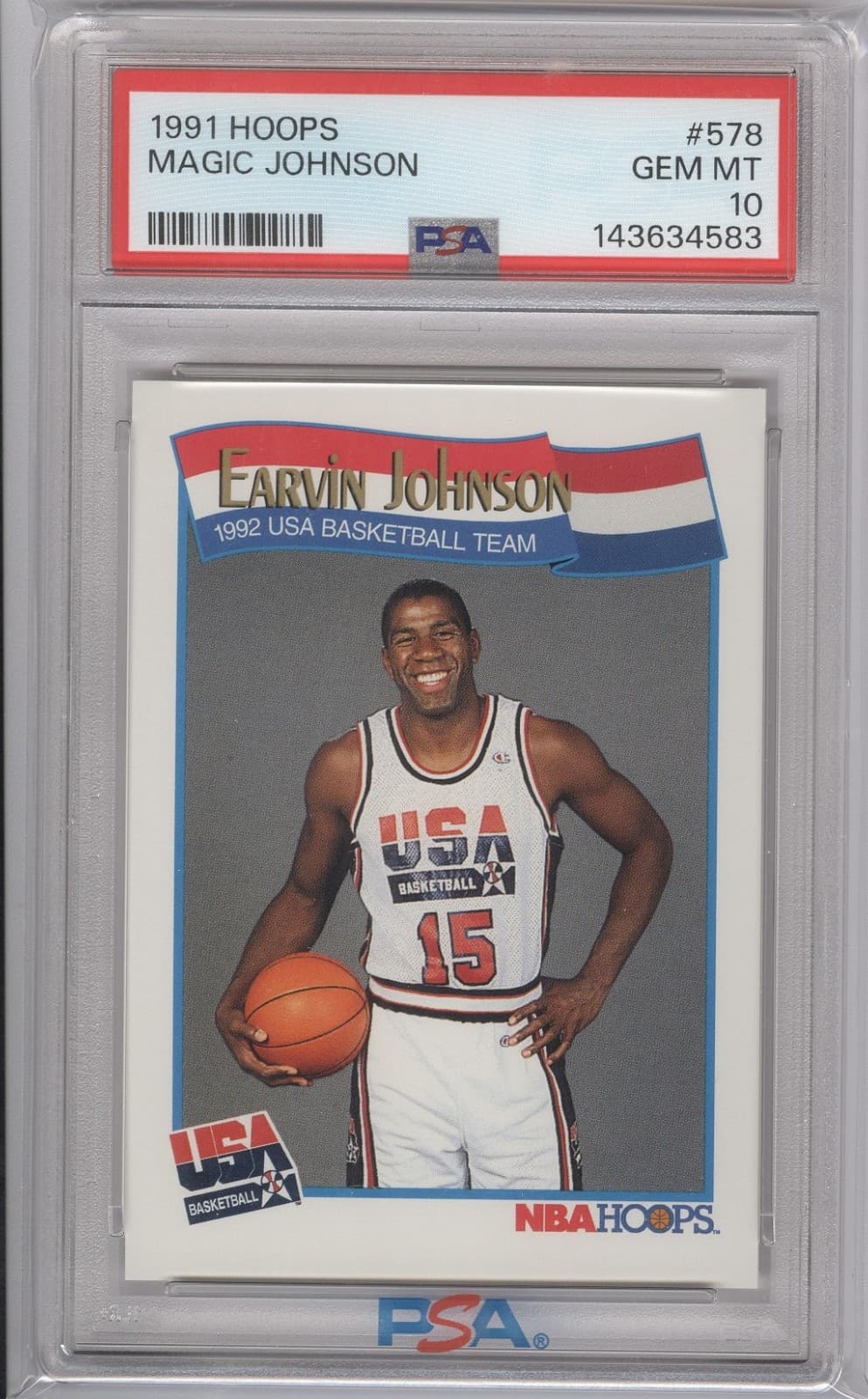 Earvin Johnson trading card