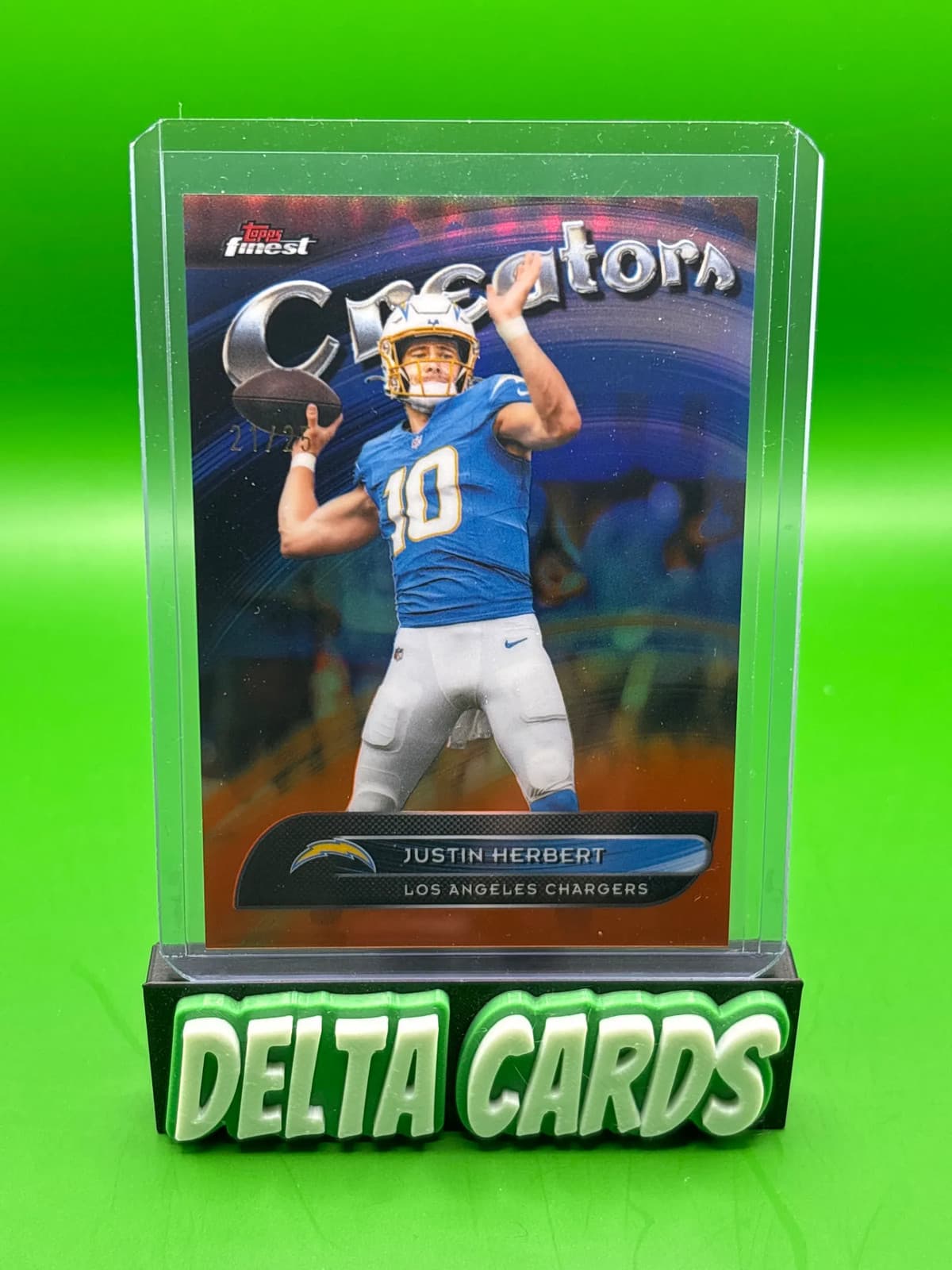 Football Justin Herbert 2025 Topps Finest 2025 Topps Finest