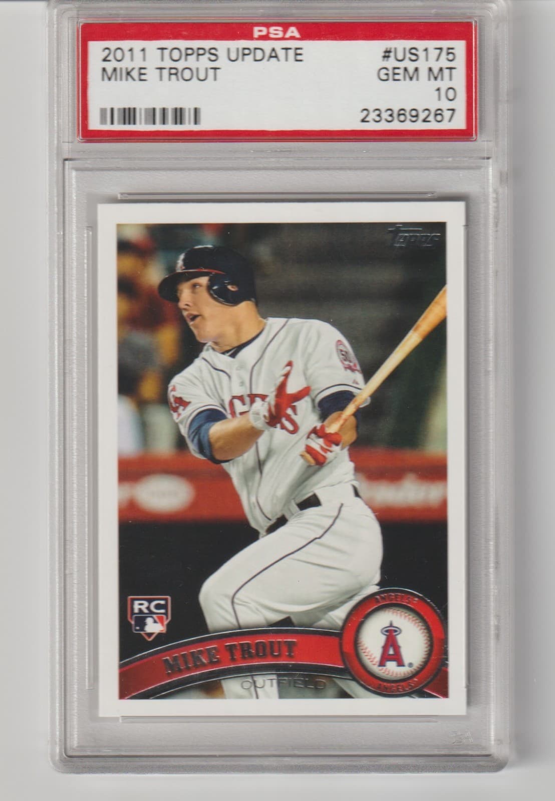 MIKE TROUT MT 10, ABSOLUTELY F 2011 Topps Update 2011 Topps Update