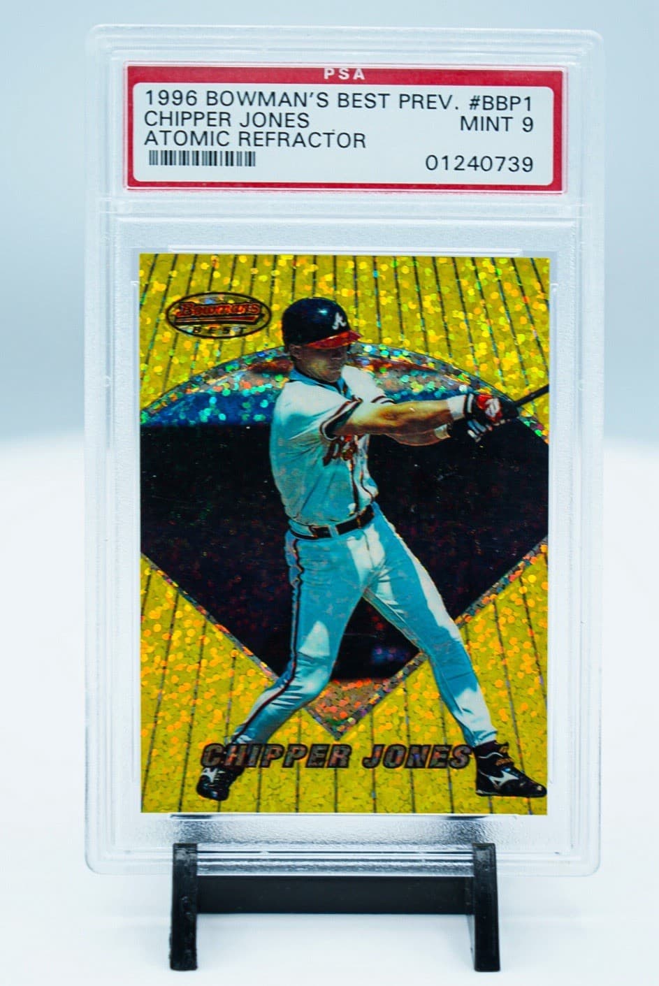 ’S BEST PREVIEWS CHIPPER JONES 1996 Bowman 1996 Bowman gold-refractor