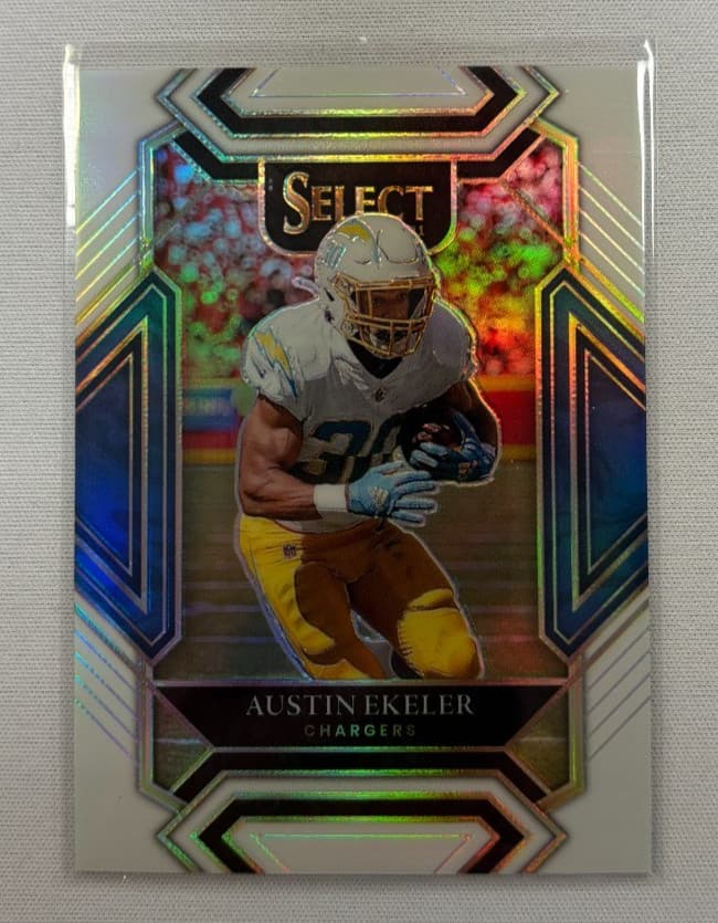 Austin Ekeler White 2021 Panini Select 2021 Panini Select foil