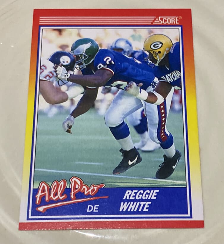 Football Reggie White 1990 Score