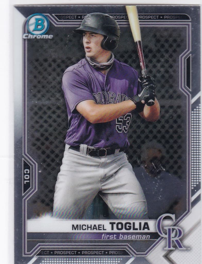 Michael Toglia Colorado 2021 Bowman Chrome 2021 Bowman Chrome
