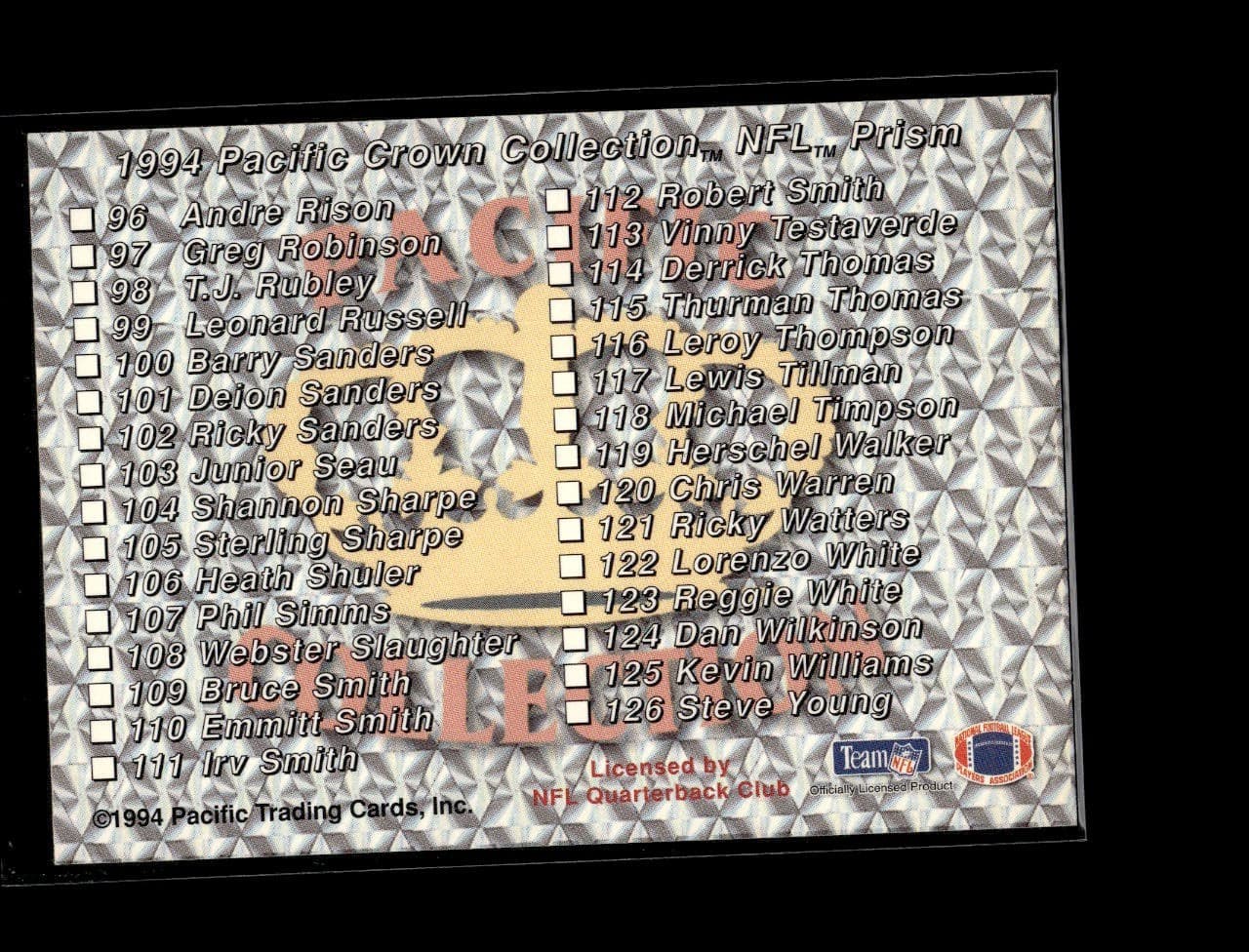 Crown Collection Checklist 1994 Pacific 1994 Pacific