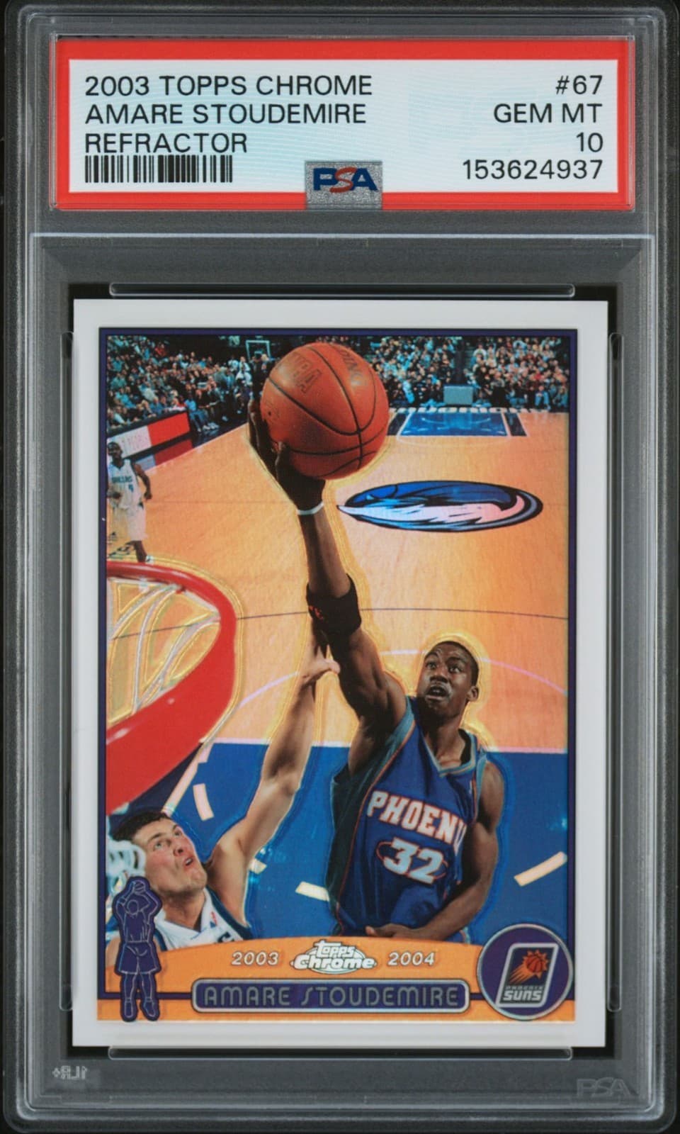 -04 AMARE STOUDEMIRE 2003 Topps Chrome 2003 Topps Chrome refractor
