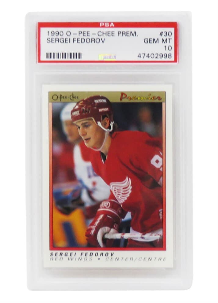 Sergei Fedorov trading card