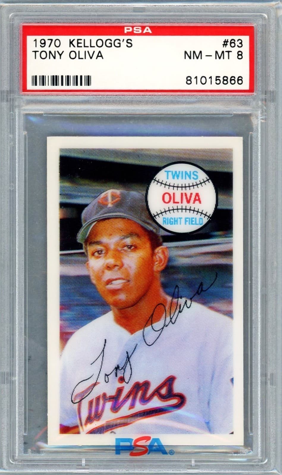 Tony Oliva trading card