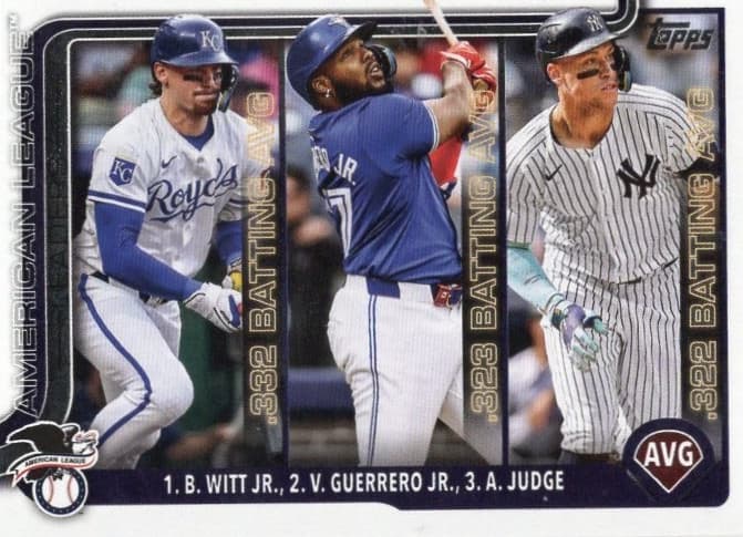 SERIES 1 BATTING AVG. AL 2025 Topps 2025 Topps
