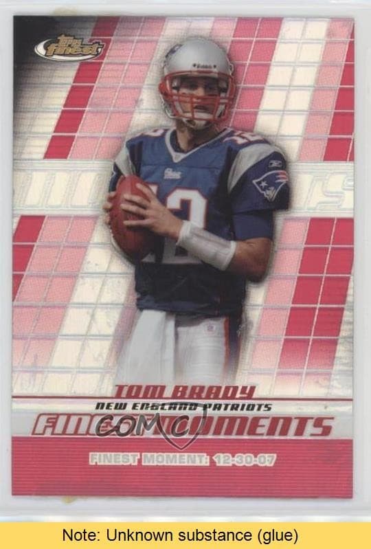 Moments Tom Brady 2008 Topps Finest 2008 Topps Finest refractor