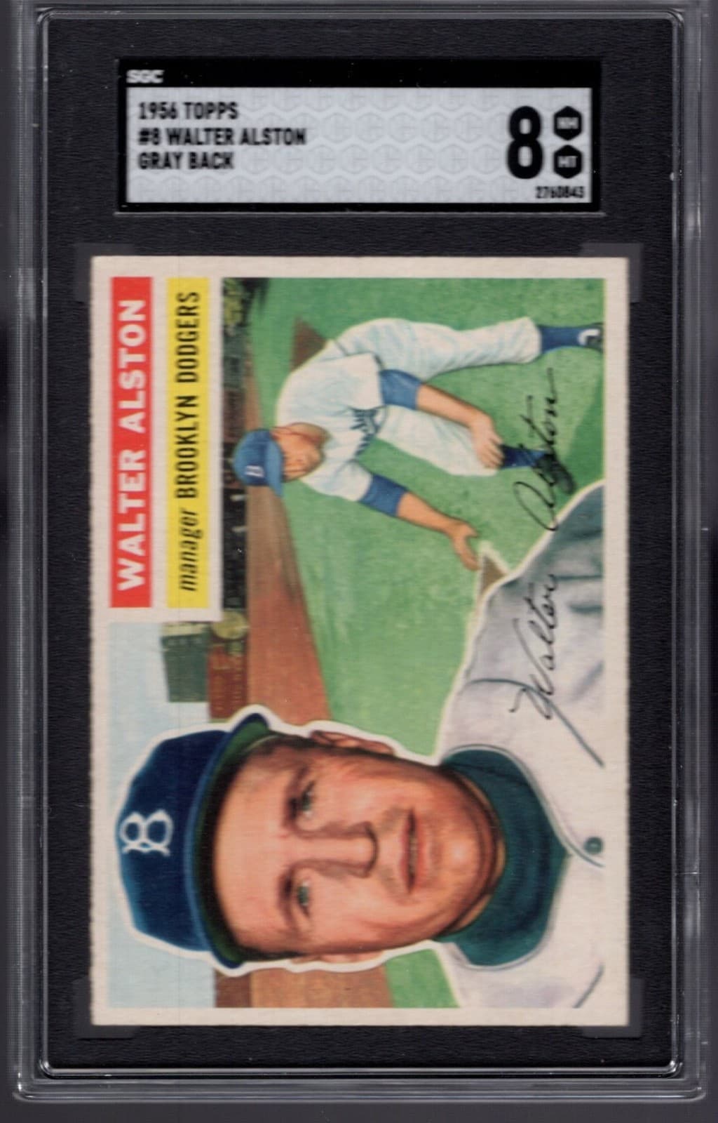WALTER ALSTON ( ) (HOF) NM/MT 1956 Topps