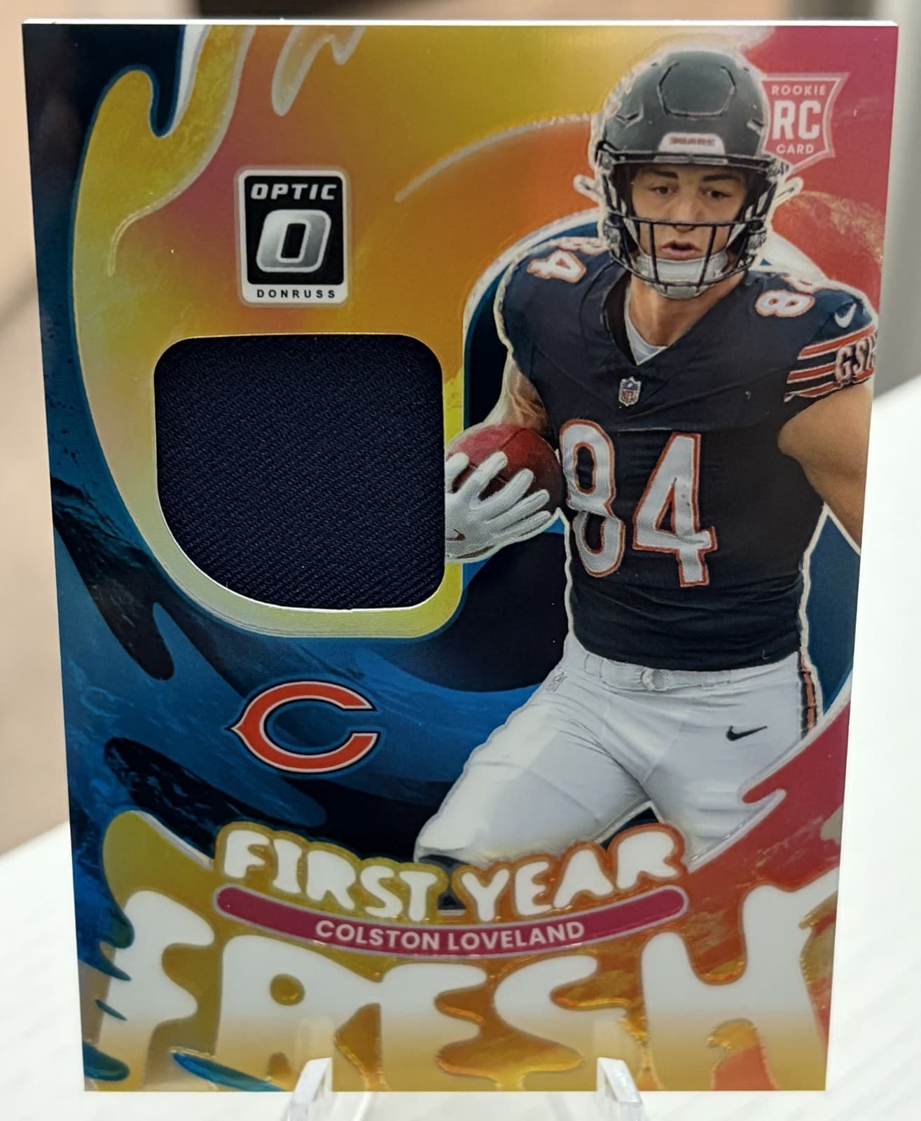 Colston Loveland First 2025 Donruss Optic 2025 Donruss Optic blue example 2