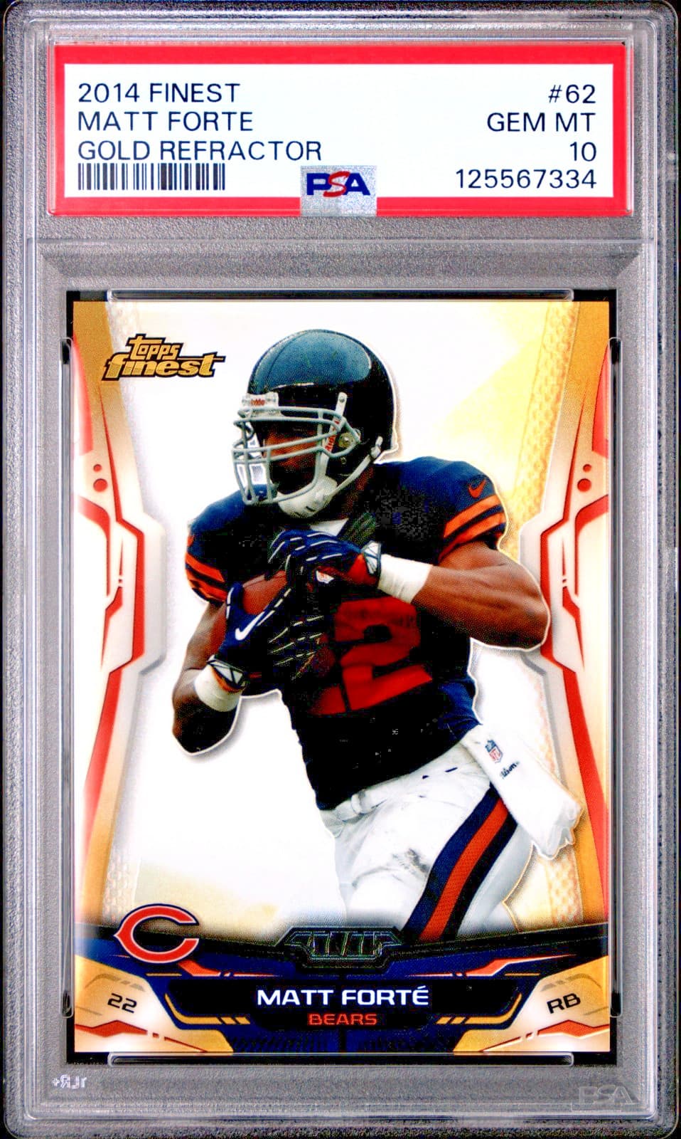 Matt Forte Gold 2014 Topps Finest 2014 Topps Finest gold-refractor