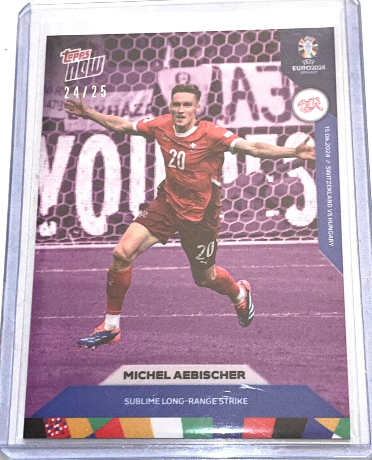 RARE MICHEL AEBISCHER /25 PURP 2024 Topps 2024 Topps purple