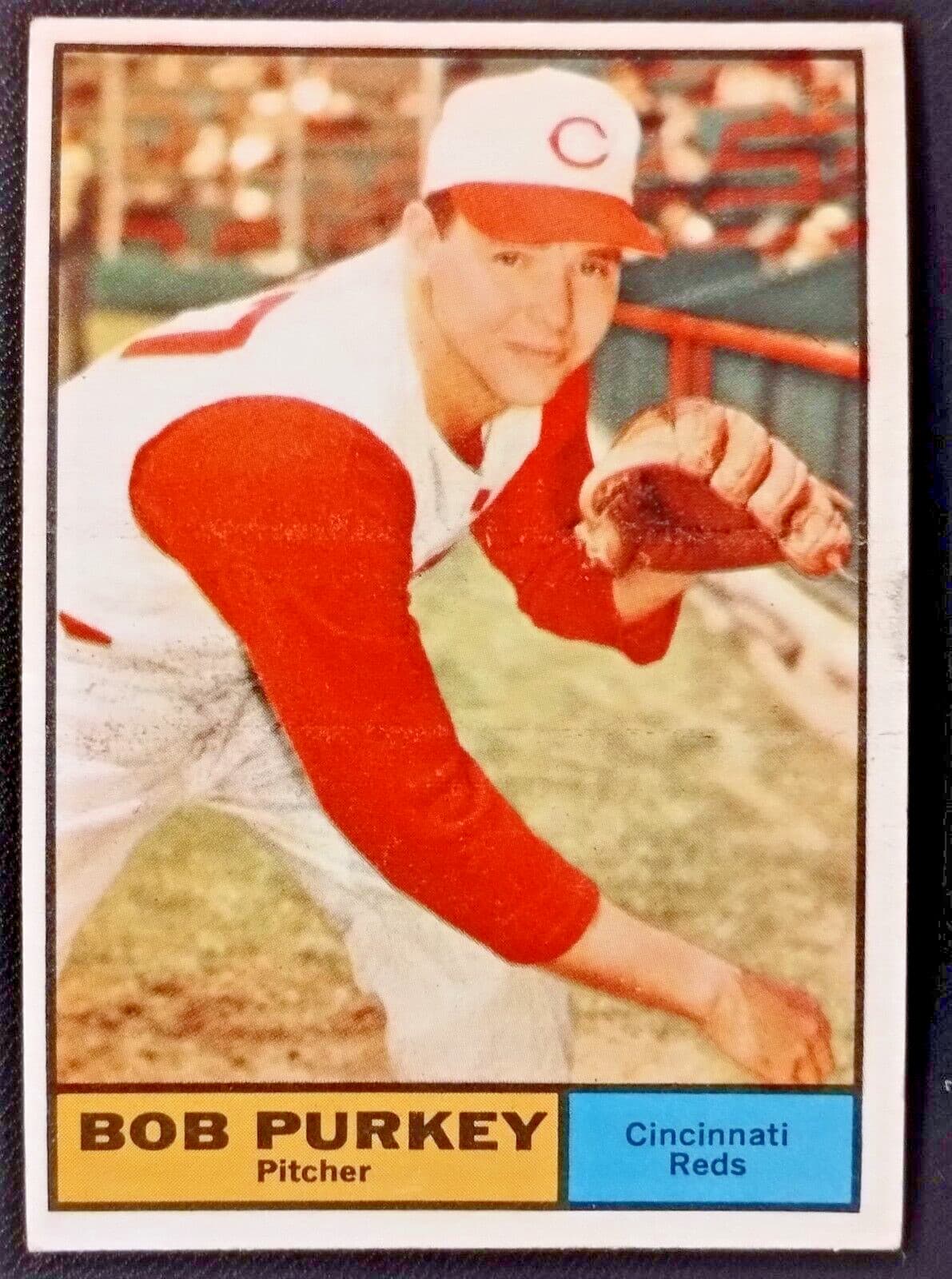 Baseball Bob Purkey 1961 Topps