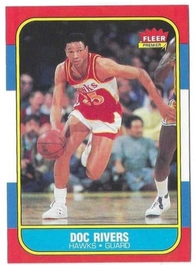 -87 DOC RIVERS (HAWKS) 1986 Fleer 1986 Fleer