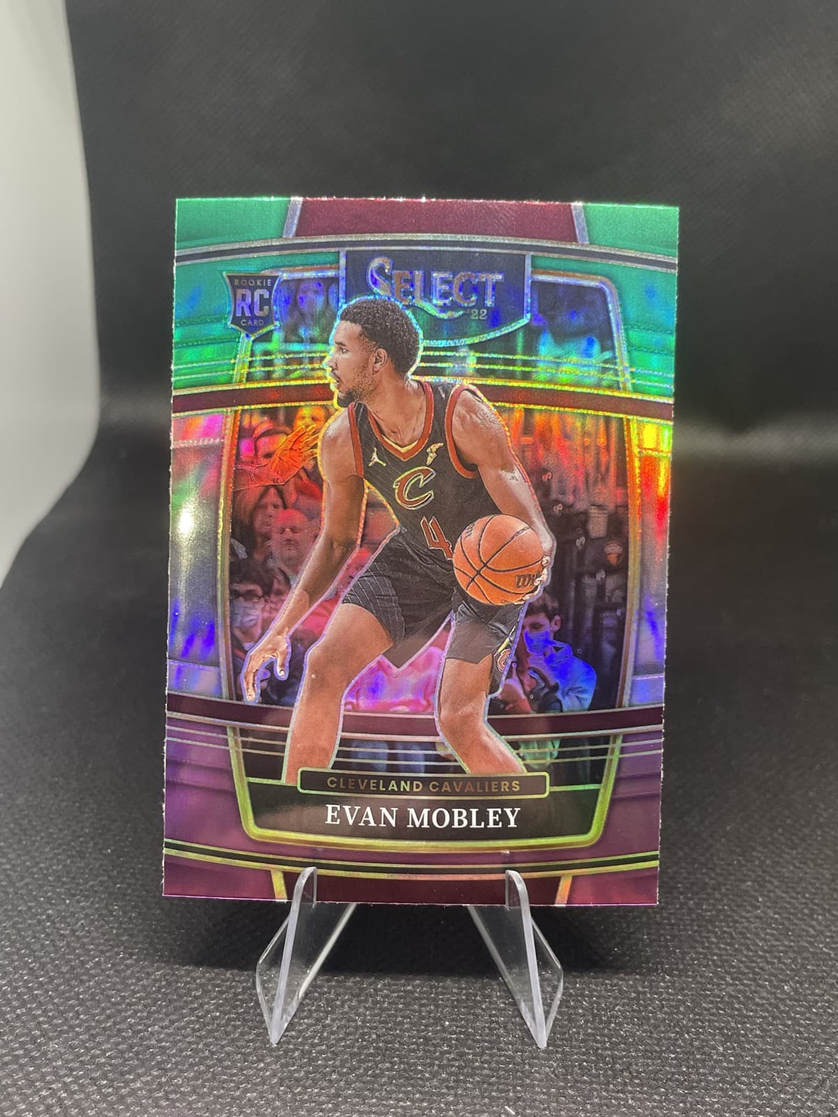 Concourse Evan Mobley 2021 Panini Select 2021 Panini Select green-purple