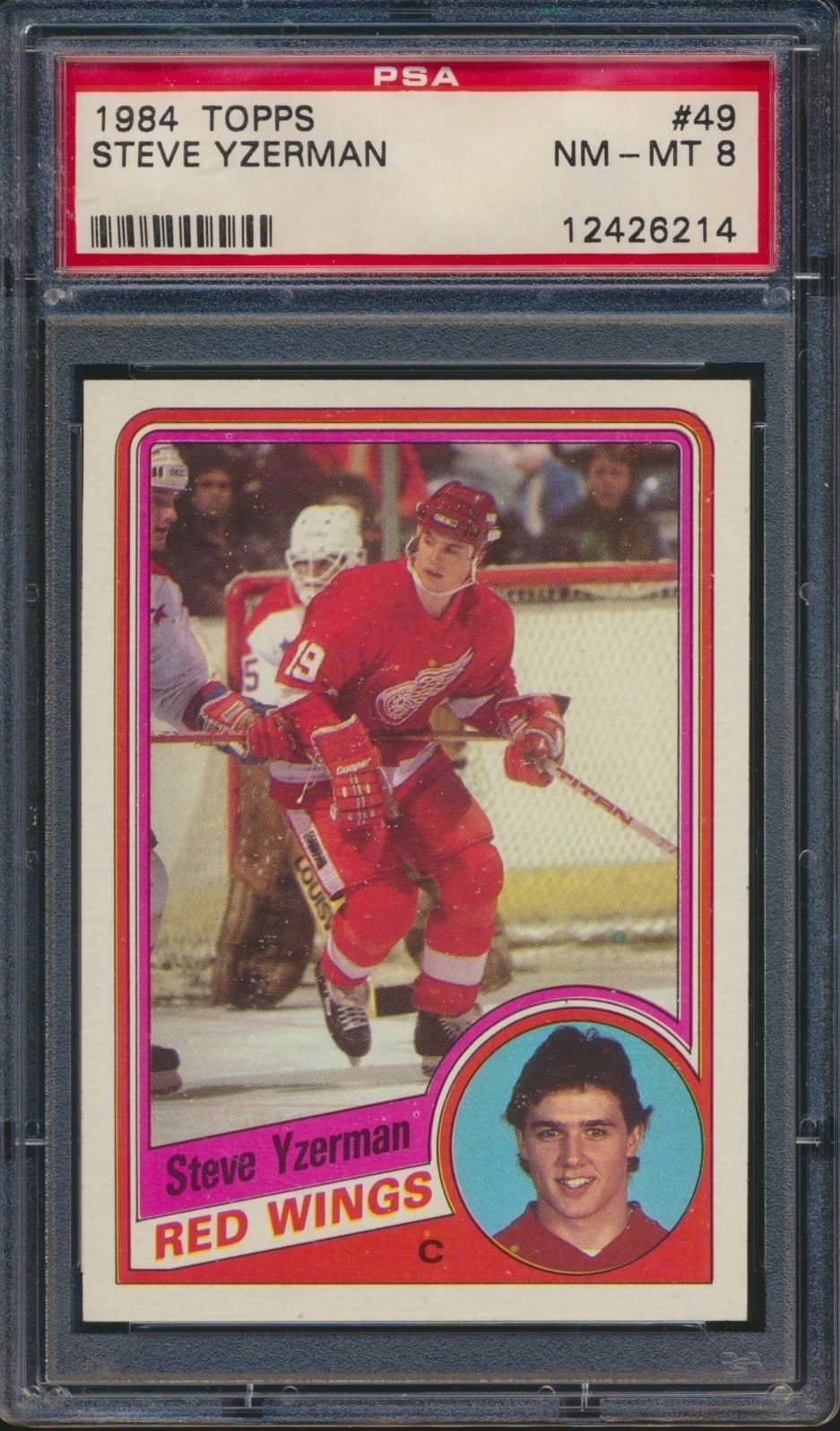 Steve Yzerman trading card