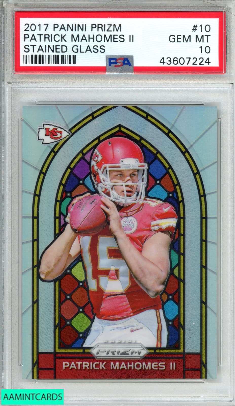 STAINED GLASS PATRICK MAHOMES 2017 Panini Prizm 2017 Panini Prizm