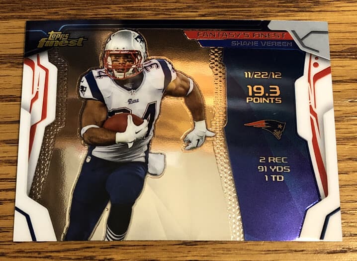 Shane Vereen Fantasy 2014 Topps Finest